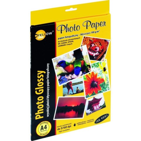 PAPIER FOTOGRAFICZNY YELLOW ONE A4 180 G BŁYSZCZĄCY