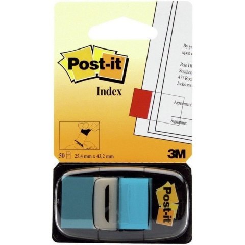 ZAKŁADKI POST-IT 25*43mm NIEBIESKIE (50)