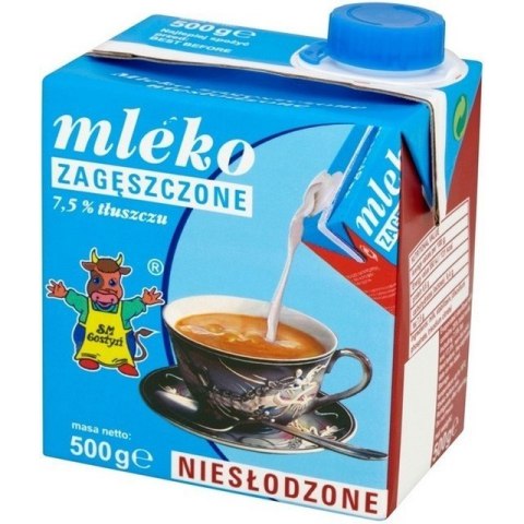 MLEKO GOSTYŃ ZAGĘSZCZONE 500 G 7,5%