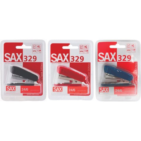 Zszywacz Sax 329 (+zszywki) niebieski Zszywacz Sax 329 (+zszywki) niebieski