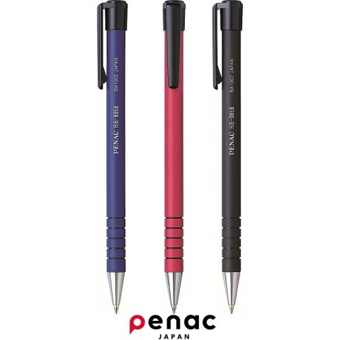 Długopis Penac RB-085B 0.7mm czerwony, CZERWONY