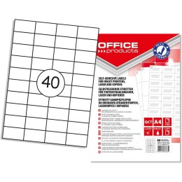 Etykiety Office Products A4 48.5x25.4mm białe (100)