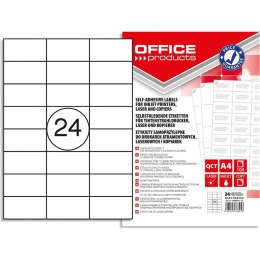 Etykiety Office Products A4 64.6x33.8mm białe (100)