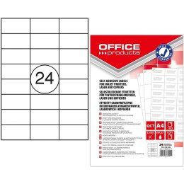 Etykiety Office Products A4 70x35mm białe (100)