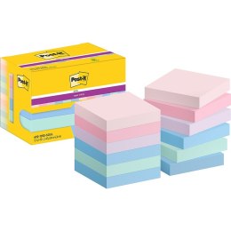 Karteczki Post-it Super Sticky 47.6x47.6mm (622-12SS-SOUL) pastelowe (12x90)