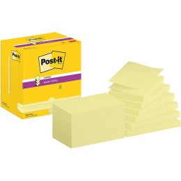 Karteczki Post-it Super Sticky Z-Notes 76x127mm (R350-12SSCY) żółte (12x90)