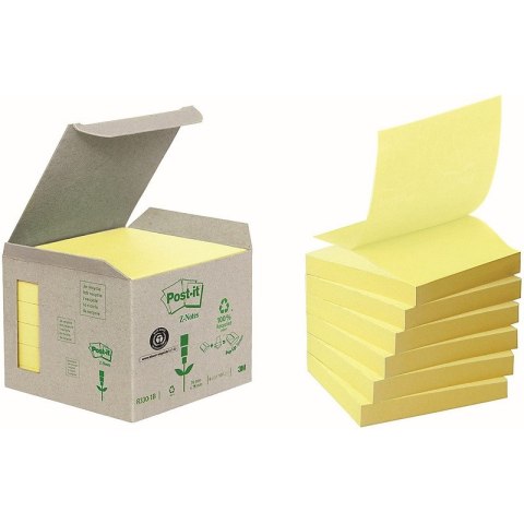 Karteczki Post-it Z-Notes 76x76mm (R330-1B) żółte (6x100)