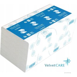 Ręczniki składane Velvet Care V-Fold 2w celuloza białe (150)