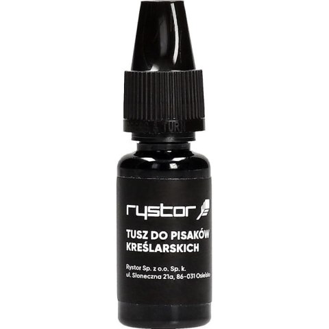 Tusz kreślarski Rystor 10ml czarny