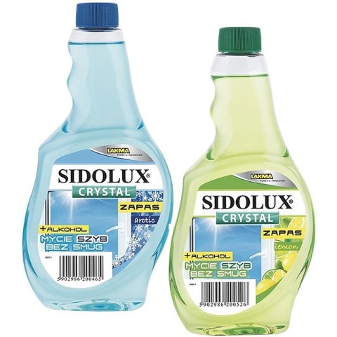 Płyn do szyb Sidolux 500ml zapas Cytryna