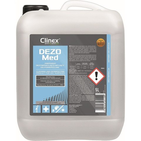 Preparat dezynfekująco-myjący do powierzchni CLINEX, Dezomed, 5l